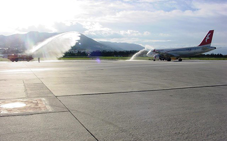 Pista de aterrizaje del aeropuerto